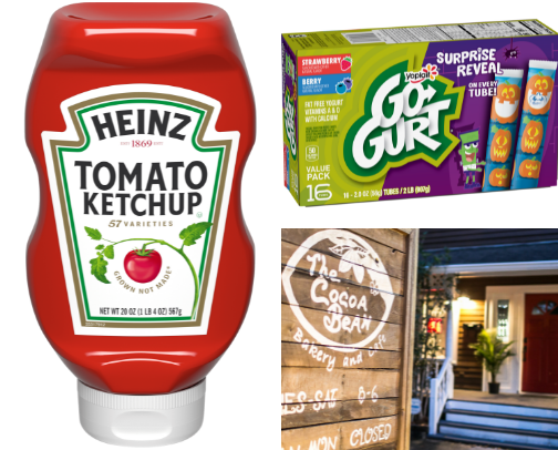 Food items cover photo collage