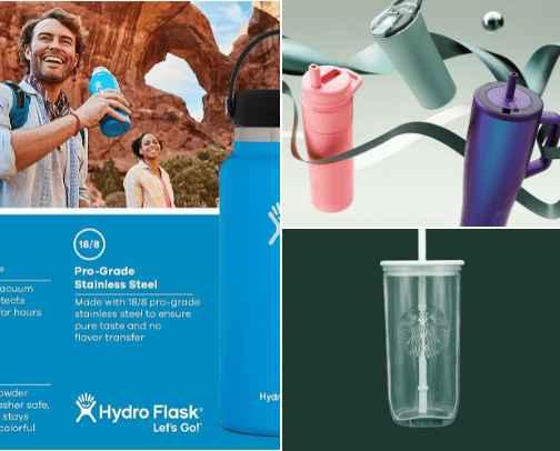 Tupperware/ Reusable Cups cover photo collage