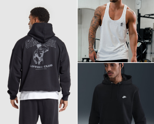 Top affordable unisex gym-wear cover photo collage