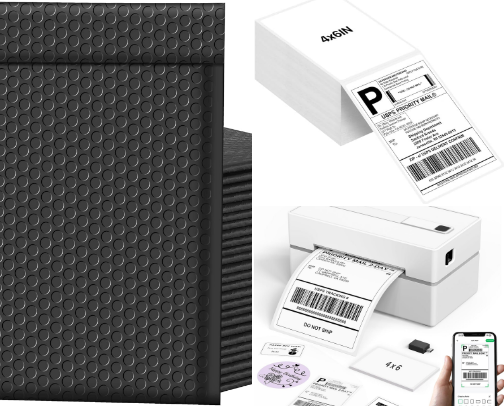 Packaging cover photo collage
