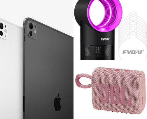 Glam Gadgets I Can't Live Without cover photo collage
