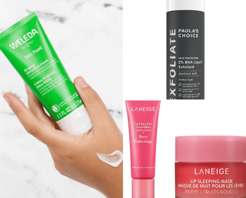 Skincare for Dewy Skin cover photo collage