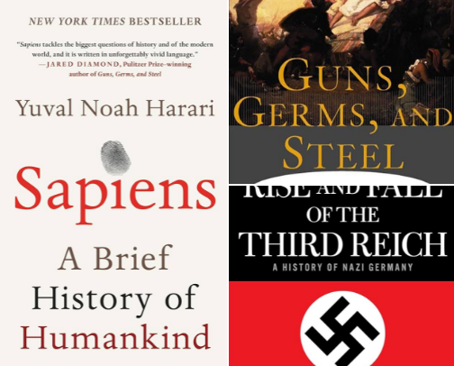 15 Most Famous History Books cover photo collage