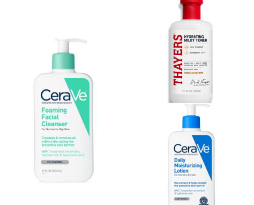 Skin care cover photo collage
