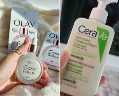 Skin care for combination skin cover photo collage