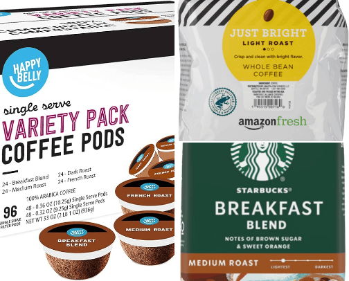 Amazon coffee and machine cover photo collage
