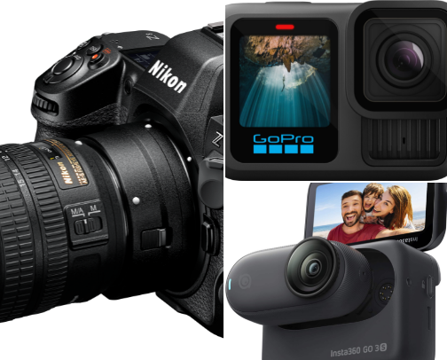 Cameras cover photo collage
