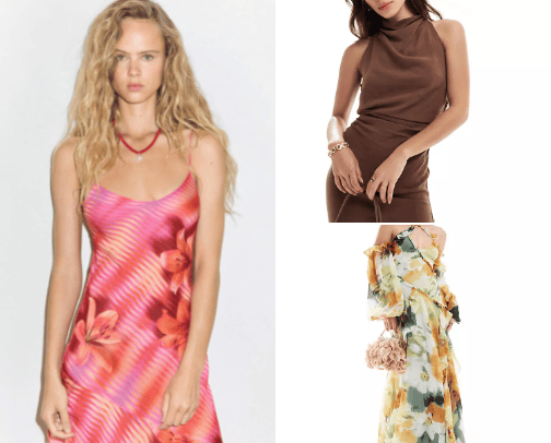 Her outfits cover photo collage