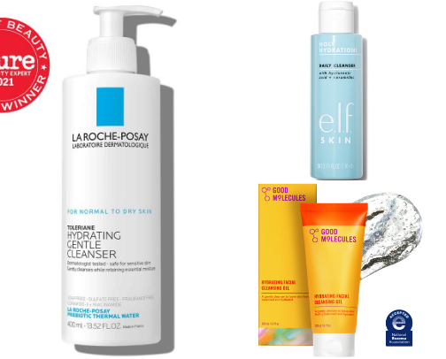 Simple Skincare Finds for a Calm & Hydrated Routine cover photo collage
