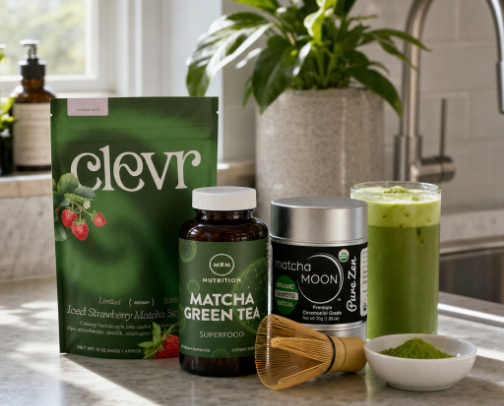 Matcha Made in Heaven: Green-Tea Sips, Lattes & Everyday Rituals 🍵💚 cover photo collage