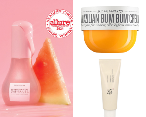 The Glow Guide: Viral Beauty & Skincare Holy Grails cover photo collage