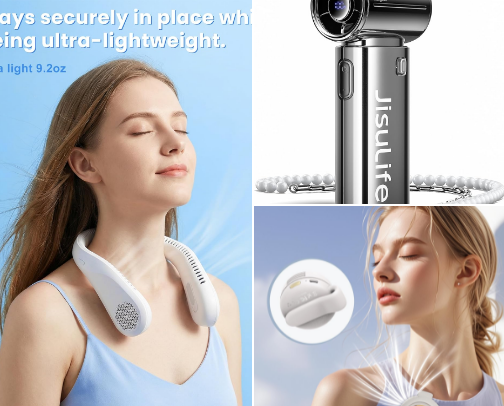 My go - to portable fan cover photo collage