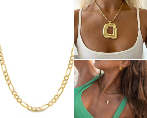 go-to gold jewelry cover photo collage
