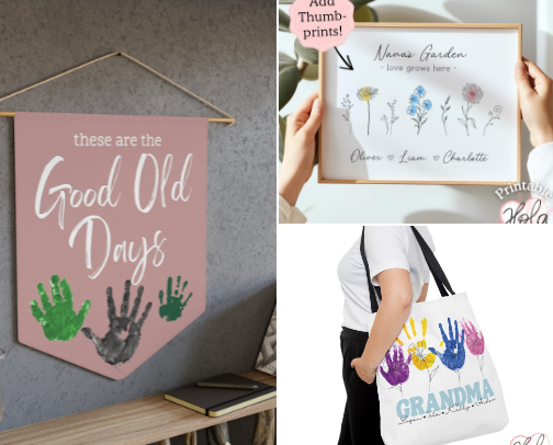Handprint Gifts Kids Can Make for Grandma (That She’ll Actually Keep) cover photo collage