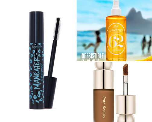 Hair, makeup and skin care cover photo collage