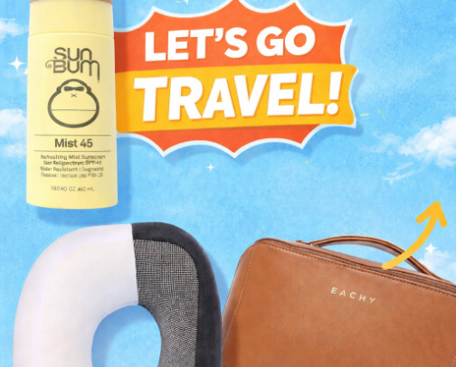 Let's Go Travel! (summer travel packing list) cover photo collage