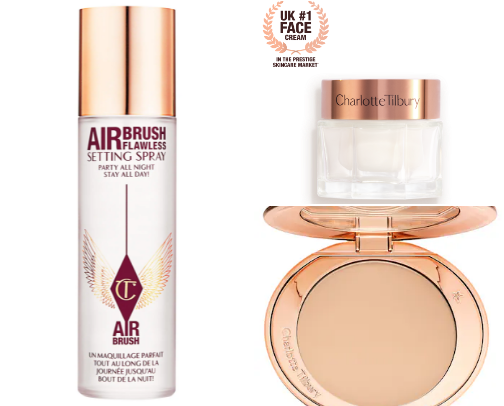 Full face Charlotte Tilbury recommendations ✨ cover photo collage