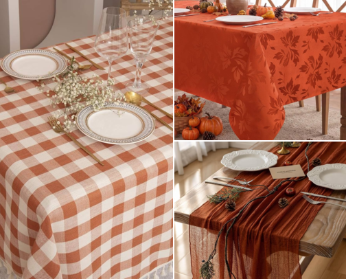 Thanksgiving Table Cloth Recos cover photo collage