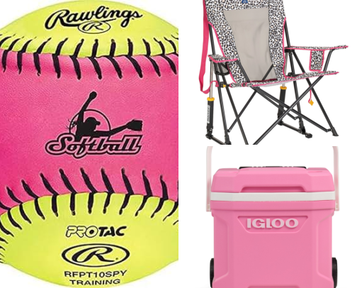 Pink, Leopard & Softball Mom Approved cover photo collage