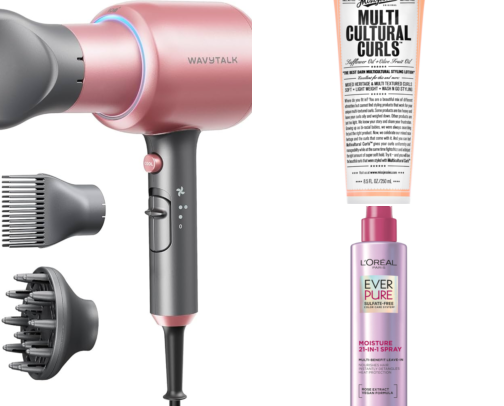 Curly hair routine cover photo collage