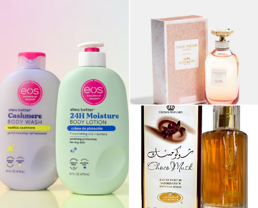 "How does she smell so good?" cover photo collage