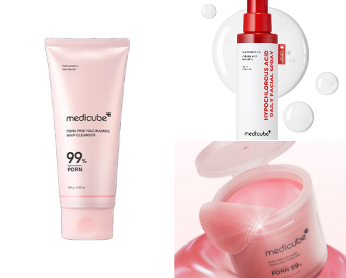 AM clean 50 plus sensitive skin routine cover photo collage