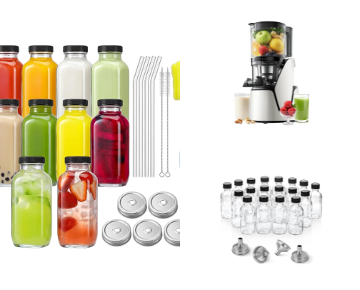 Juicing essentials cover photo collage