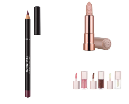 Nude lip combo cover photo collage