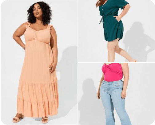 Mid Size Women Fashion cover photo collage