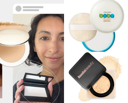 Must-have pressed powder cover photo collage