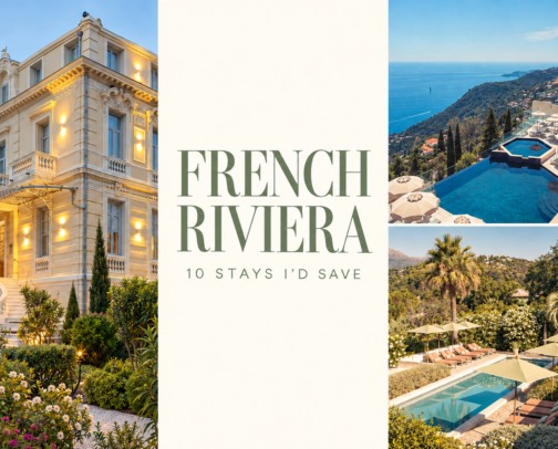 French Riviera stays I’d save! cover photo collage