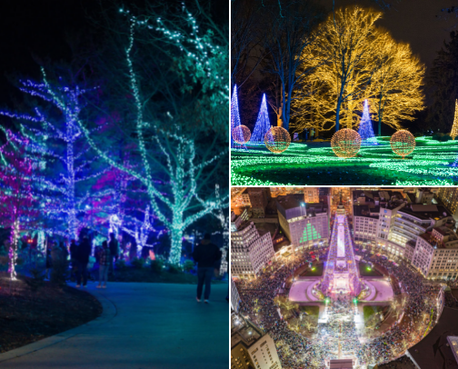 Fun Things to Do in the Winter Around Indianapolis, IN cover photo collage