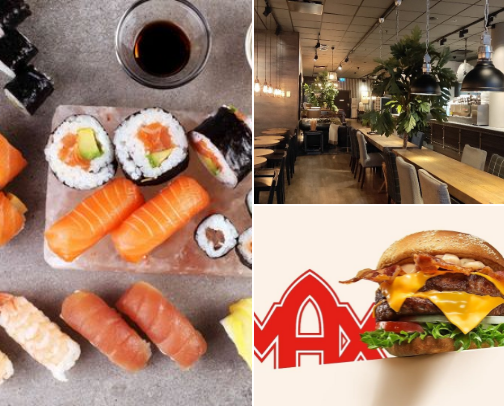 My top food places🍱🍰 cover photo collage