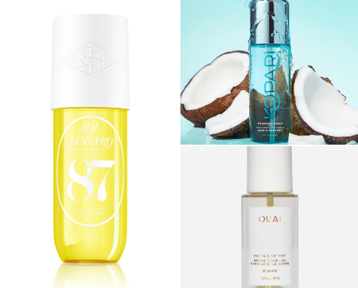 beachy perfumes & body sprays: smell sun-kissed, sandy, & salty cover photo collage
