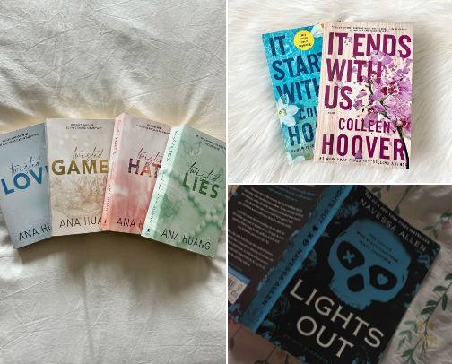 My booktok shelf cover photo collage