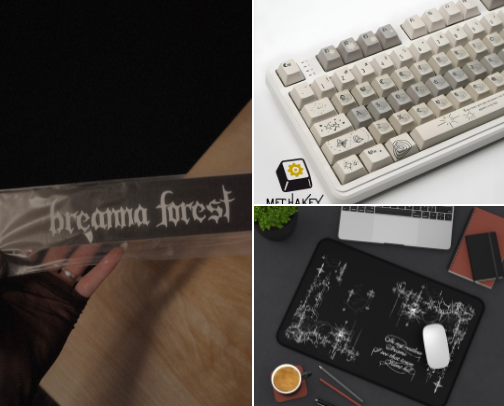 Corp Goth Desk Decor cover photo collage