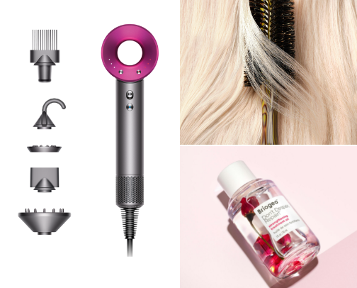 💁‍♀️ DIY salon blowout at home | splurges + budget picks for smooth, bouncy hair cover photo collage