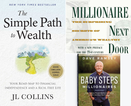 Financial Books cover photo collage