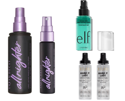 Setting sprays 💦 cover photo collage