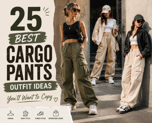 25 Cargo Pants Outfit Ideas You'll Want to Copy cover photo collage