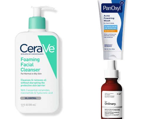 ✨ Skincare Routine for Oily, Acne prone Skin cover photo collage