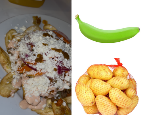 Carne Molida Con Tajadas/ Ground Beef & Fried Banana Slices cover photo collage