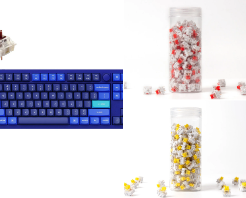 Home office devices (tech and furniture) cover photo collage