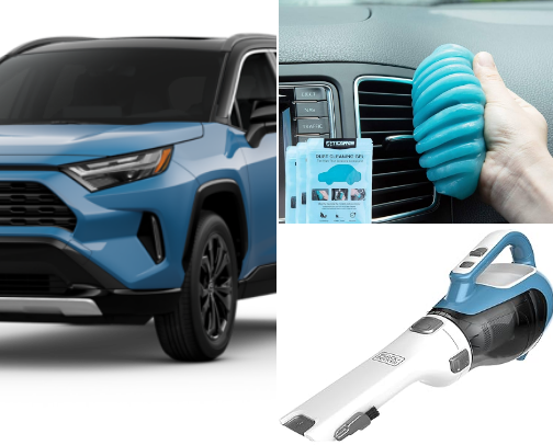 Car essentials cover photo collage