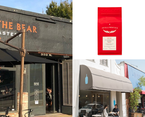 Best coffee spots in LA cover photo collage