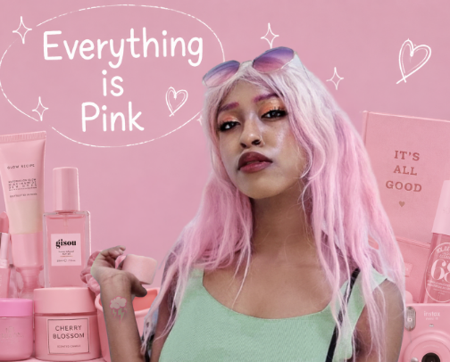 Everything Is Pink ₊˚ cover photo collage
