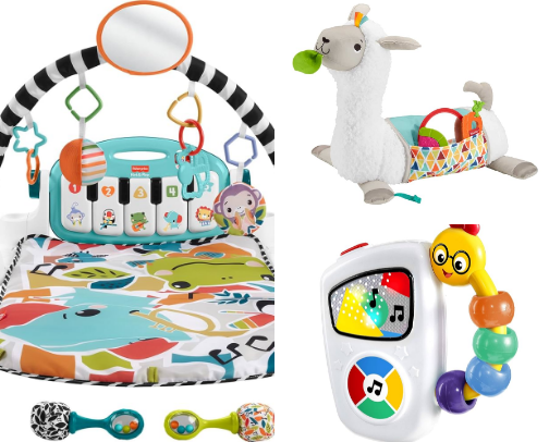 Must-Have Newborn Toys! cover photo collage