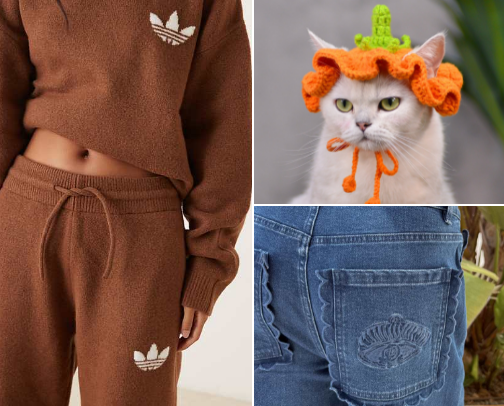 Fall Fashion Picks for us ... and also cat hats 🤷 idk cover photo collage