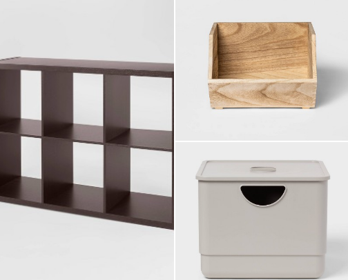 Small-Space Toy Storage for Toddlers: Bins, Book Racks & Toy Rotation cover photo collage