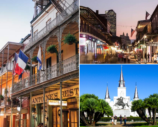Best places in New Orleans, Louisiana cover photo collage